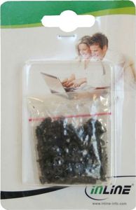 InLine Śruby do wentylatorów 5x10mm czarne 50 sztuk (33371D) 2