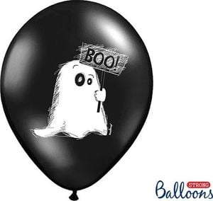 Party Deco Balony na Halloween, Duszek, czarne, 30 cm, 50 szt. uniwersalny 1