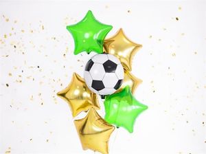 Party Deco Balon foliowy, piłka nożna, biało-czarny, 40 cm uniwersalny 2