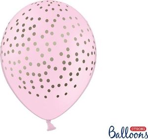 Party Deco Balony, Złote Kropki, różowe, 30 cm, 50 szt. uniwersalny 1