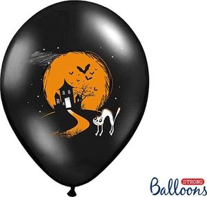 Party Deco Balony na Halloween, Duszek, czarne, 30 cm, 6 szt. uniwersalny 2