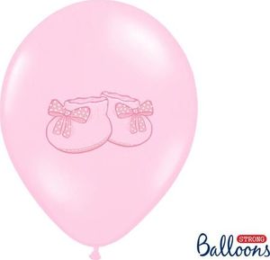 Party Deco Balony na Baby Shower, Bucik, różowe, 30 cm, 6 szt. uniwersalny 1