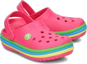 Crocs Crocs Rainbow Band Clog - Klapki Dziecięce - 205205-6NP PARADISE PINK 27/28 1