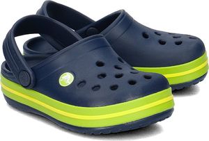 Crocs Crocs Crocband Clog - Klapki Dziecięce - 204537-NAVY/VOLT GREEN 28/29 1