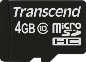 Karta Transcend 133x MicroSDHC 4 GB Class 10  (TS4GUSDC10) 1