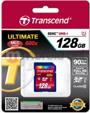 Karta Transcend Ultimate SDXC 128 GB Class 10 UHS-I/U1  (TS128GSDXC10U1) 2