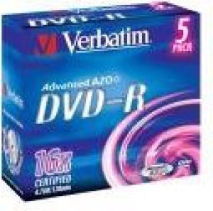 Verbatim DVD-R 4.7 GB 16x 5 sztuk (43519) 1