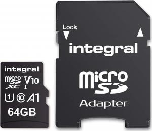 Karta Integral UltimaPro MicroSDXC 64 GB Class 10 UHS-I/U1 V10 (INMSDX64G-100V10) 1