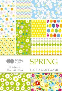Happy Color Blok z motywami Spring A4/15ark HAPPY COLOR 1