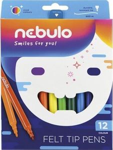 Nebulo Flamastry 12 kolorów NEBULO (334229) - 5999885430321 1