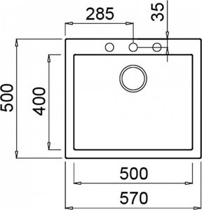 Zlewozmywak Teka ForSquare 50.40 TG Tegranit czarny (115230005) 3