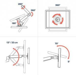 Ergotron Uchwyt biurkowy na 2 monitory do 27" LX Dual (45-245-224) 2