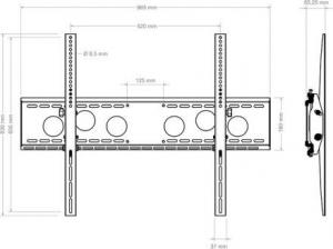 Hagor Uchwyt ścienny WH 85 T-HD 55'' - 110'' 3