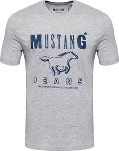 Mustang MUSTANG BASIC PRINT TEE MID GREY MELANGE 1008372 4140 M 1