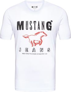 Mustang MUSTANG BASIC PRINT TEE GENERAL WHITE 1008373 2045 XXL 1
