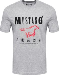 Mustang MUSTANG BASIC PRINT TEE MID GREY MELANGE 1008373 4140 XXL 1