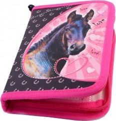 Piórnik St. Majewski PiÓrnik Dwuklapkowy Bez WyposaŻenia Mbc Czarny KoŃ 3