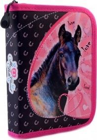 Piórnik St. Majewski PiÓrnik Dwuklapkowy Bez WyposaŻenia Mbc Czarny KoŃ 4