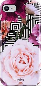 Puro Puro Glam Geo Flowers - Etui Iphone 8 / 7 / 6s / 6 (pink Peonies) 1