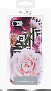 Puro Puro Glam Geo Flowers - Etui Iphone 8 / 7 / 6s / 6 (pink Peonies) 2