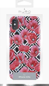 Puro Puro Glam Geo Flowers - Etui Iphone Xs / X (red Poppies) 3