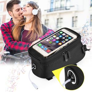 Wozinsky Torba Rowerowa Na Ramę Pokrowiec Na Telefon Do 6,5 Cala 1,5l Czarny (wbb2bk) 3