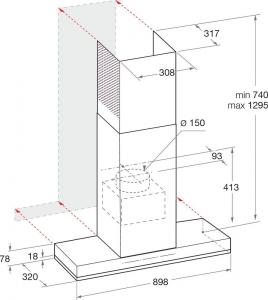 Okap Whirlpool Okap Whirlpool WHSS 90F TS K 11