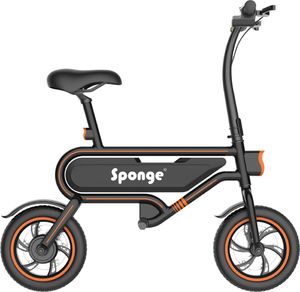 Rower elektryczny Sponge Rower elektryczny City 12'' czarno-pomarańczowy 1
