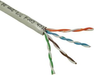 Solarix kabel instalacyjny CAT5e UTP PVC linka 305m/box SXKL-5E-UTP-PVC-GY 1