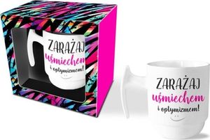 BGtech Kubek Zarażaj uśmiechem i optymizmem 310ml 1