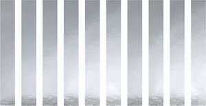 Party Deco Obrączki papierowe na serwetki, srebrne, 2,5 cm, 10 szt. uniwersalny 3