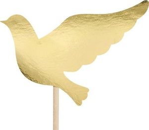Party Deco Toppery na tort komunijny, złote, 31,5 cm, 6 szt. uniwersalny 2