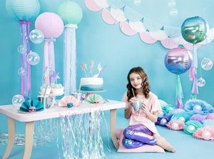 Party Deco talerzyki Syrenka, muszla, opalizujące, 18,5 cm, 6 sztuk uniwersalne (38558) 3