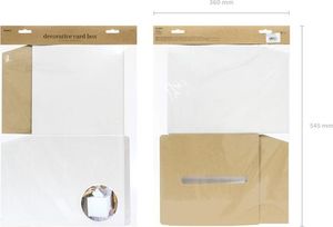 Party Deco Pudełko ślubne na koperty, kremowe, 24x24x24 cm uniwersalny 2