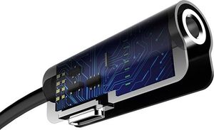 Adapter USB Rock Lightning - Jack 3.5mm + Lightning Czarny  (060) 2