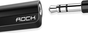 Adapter USB Rock Lightning - Jack 3.5mm + Lightning Czarny  (060) 3