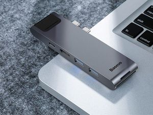 Stacja/replikator Baseus Enjoyment 7w1 MacBook (CAHUB-L0G) 13