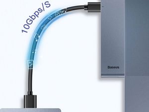 Stacja/replikator Baseus Enjoyment 7w1 MacBook (CAHUB-L0G) 5