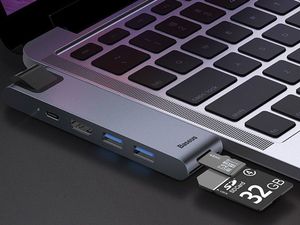 Stacja/replikator Baseus Enjoyment 7w1 MacBook (CAHUB-L0G) 10