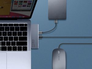 HUB USB Baseus Harmonica 5-in-1 HUB Adapter 1x SD 1x USB-C 1x microSD  + 2x USB-A 3.0 (6953156285460) 4