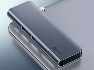 HUB USB Baseus Harmonica 5-in-1 HUB Adapter 1x SD 1x USB-C 1x microSD  + 2x USB-A 3.0 (6953156285460) 7