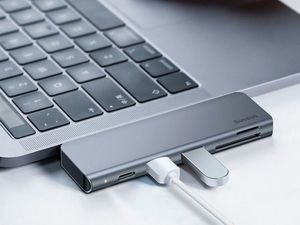 HUB USB Baseus Harmonica 5-in-1 HUB Adapter 1x SD 1x USB-C 1x microSD  + 2x USB-A 3.0 (6953156285460) 9