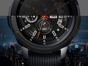 Spigen Etui Spigen Liquid Air do Samsung Galaxy Watch 46mm /Gear S3 Black uniwersalny 9