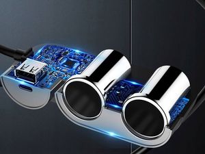 Ładowarka Rock Ładowarka samochodowa Rock Car Cigarette rozdzielacz USB czarna uniwersalny 2