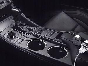 Ładowarka Rock Ładowarka samochodowa Rock Car Cigarette rozdzielacz USB czarna uniwersalny 6