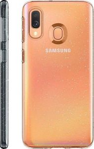 Spigen Nakładka Liquid Crystal Glitter do Samsung Galaxy A40 przezroczysta 3