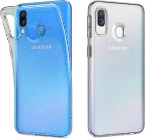 Spigen Nakładka Liquid Crystal Glitter do Samsung Galaxy A40 przezroczysta 4