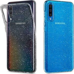 Spigen Nakładka Liquid Crystal Glitter do Samsung Galaxy A50 przezroczysta 3