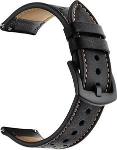 Alogy Skórzany pasek Alogy leather band do Samsung Gear S3 /Watch 46 mm czarny uniwersalny 6