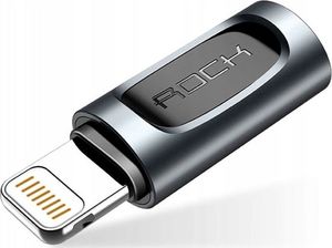 Adapter USB Rock Lightning - USB-C Czarny  (49274) 1